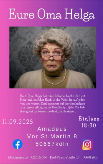 Eure Oma Helga im Amadeus